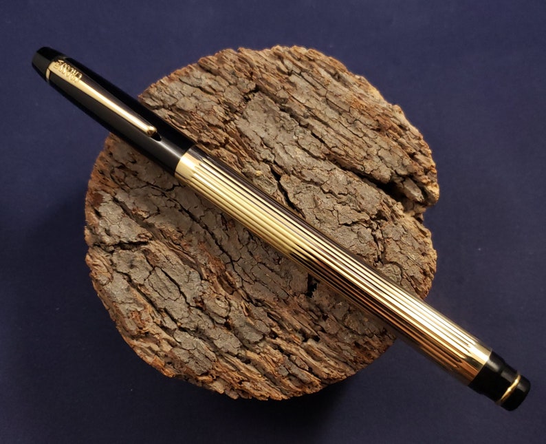 Cross Metropolis Fountain Pen Rare 18k Gold Fine Nib Used Etsy