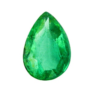 US SELLER - 0.63 Ct. Natural Loose Emerald - Pear Cut From Brazil