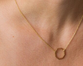 Sierlijke Charm Necklace, sterling zilver, 24k goud, gelaagdheid korte keten, minimale verklaring, eenvoudige dagelijkse delicate ketting, cadeau voor vrouwen