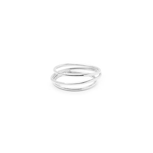 Unieke gouden ring, sterling zilver, geometrische ring, sierlijke gouden ring, delicate ring, minimalistische ring, moeders geschenk, handgemaakte sieraden afbeelding 3