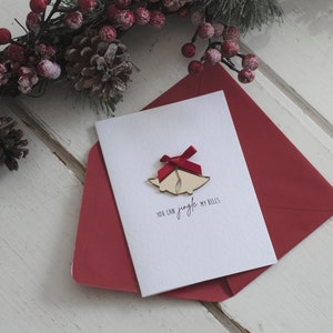 Luxury Cheeky Acrylic Christmas Card for Him Her You Can Jingle My Bells zdjęcie 1