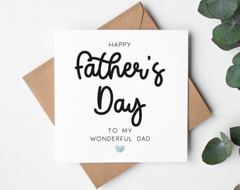 Personalised Father's Day Card, Dad, Daddy, Grandad, Father's Day, Greetings Card, First Father's Day