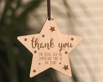 Thank You For Being Such An Important Part Of My Story Wooden Star Teachers End Of Term Gift