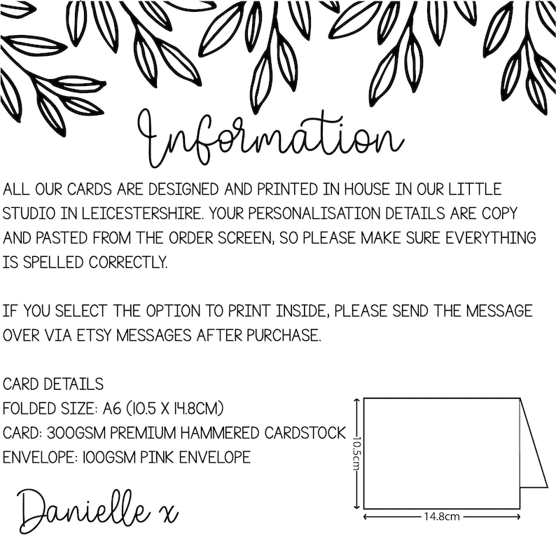 Personalised New Baby Girl Card - Welcome To The World Keepsake Card image 2