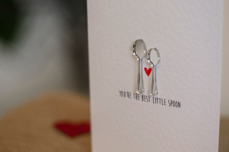 You're The Best Little Spoon Valentine's Day Card For Him or Her Spooning image 5