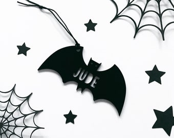 Personalised Bat Halloween Decoration Ornament