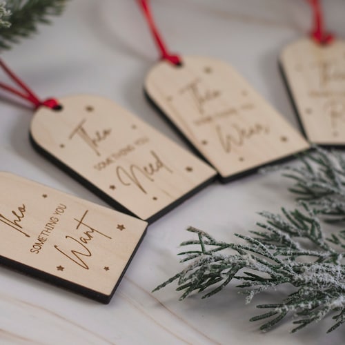 Something you want something you need gift tags kids etsy