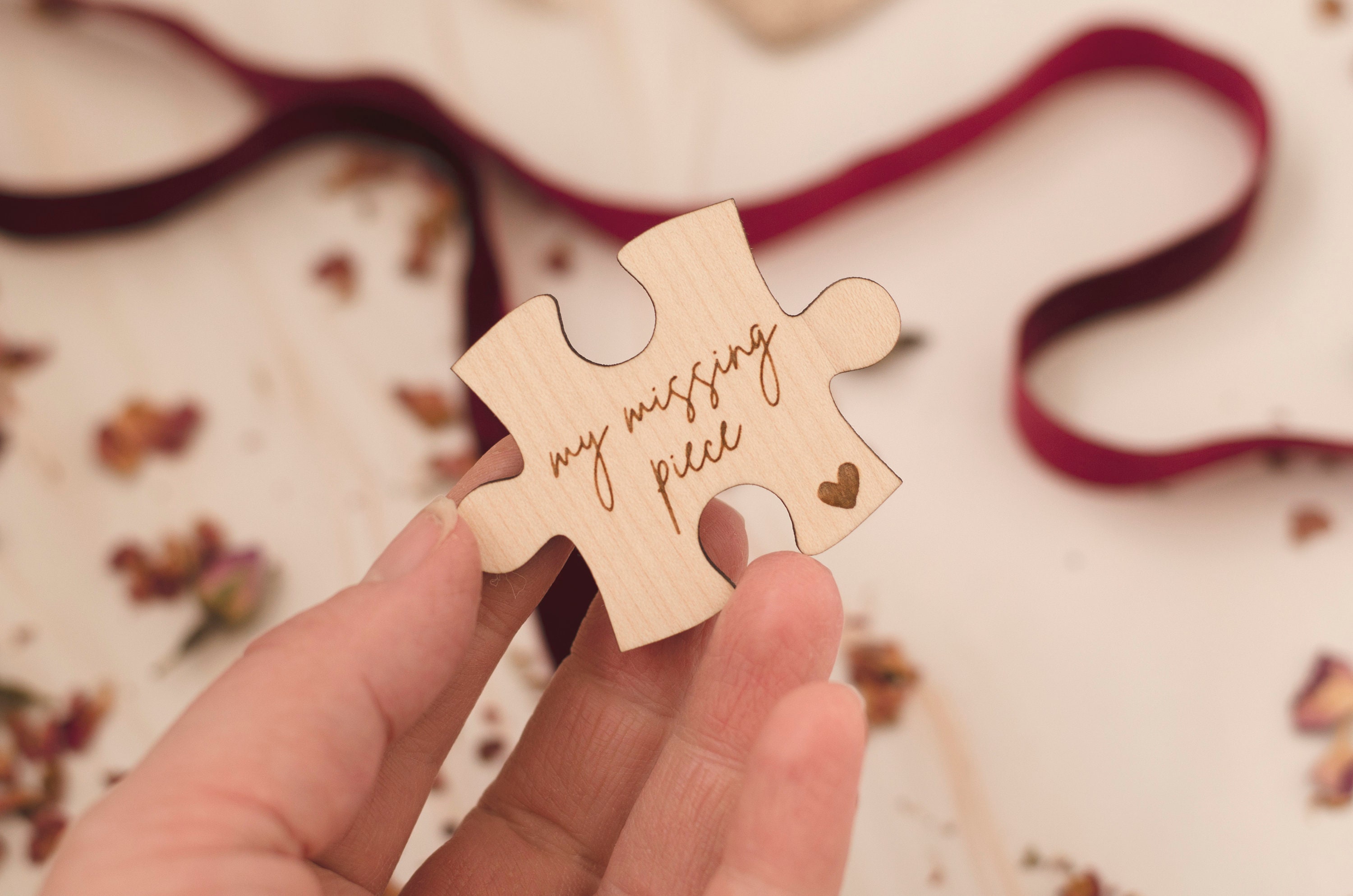 My Missing Piece Romantic Valentines Love Gift Keepsake For Him Her