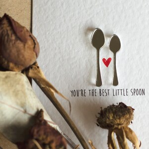 You're The Best Little Spoon Valentine's Day Card For Him or Her Spooning image 3