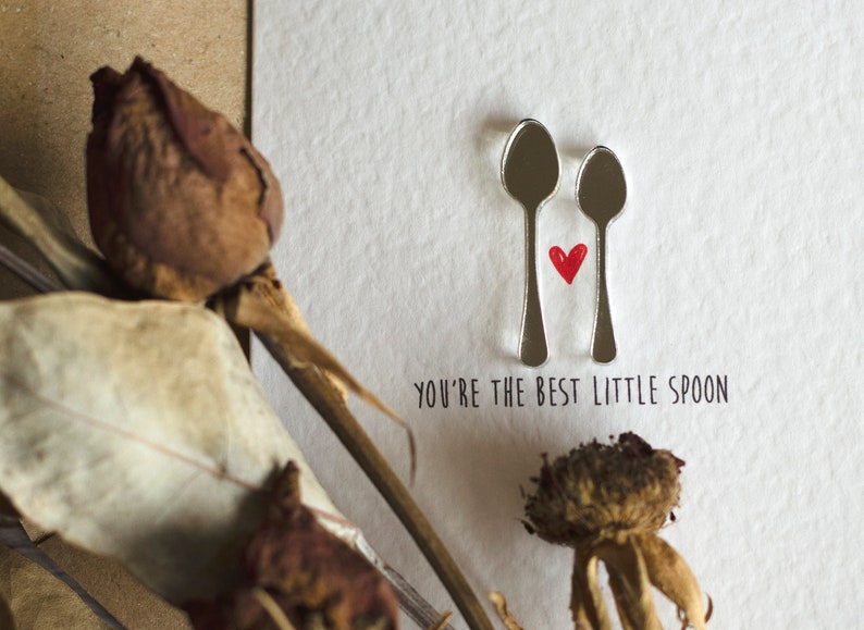 You're The Best Little Spoon Valentine's Day Card For Him or Her Spooning image 3