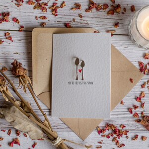 You&#39;re The Best Big Spoon Valentine&#39;s Day Card For Him or Her Spooning