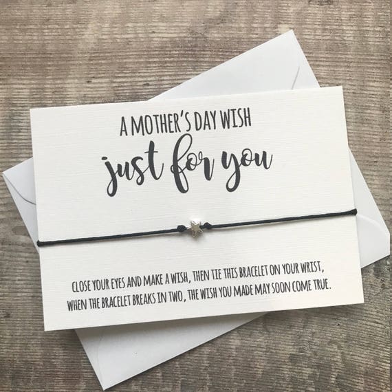 Mother/'s Day Wish Favor Mummy Wish Bracelet Friendship Gift
