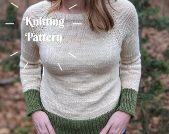 Out of the Woods Sweater Knitting Pattern - Instant Download