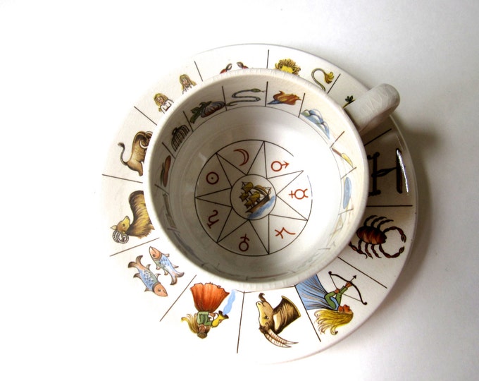 Fortune Telling Tea Cup Great Vintage Set Etsy