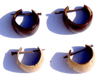 Orecchini pati cocco - disponibili solo in marrone al momento
