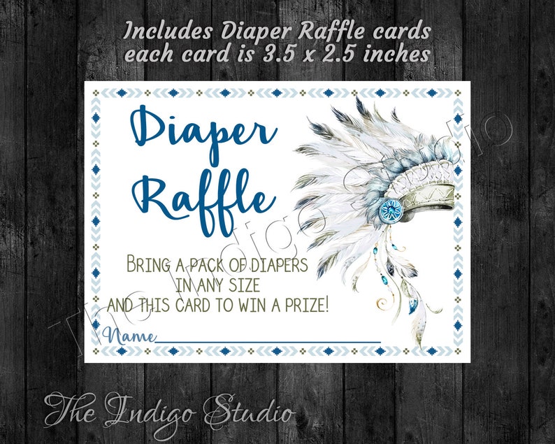 Tribal Native American Indian Baby Shower Invitation Includes | Etsy
