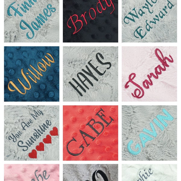 Personalization Name Embroidery (Add on- blanket not included)