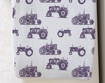 Personalized Changing Pad Cover, Vintage Tractor Crib Sheet for Boy, Tractor Nursery Decor with Name, Farm Fitted Crib Sheet, Farm Baby Gift