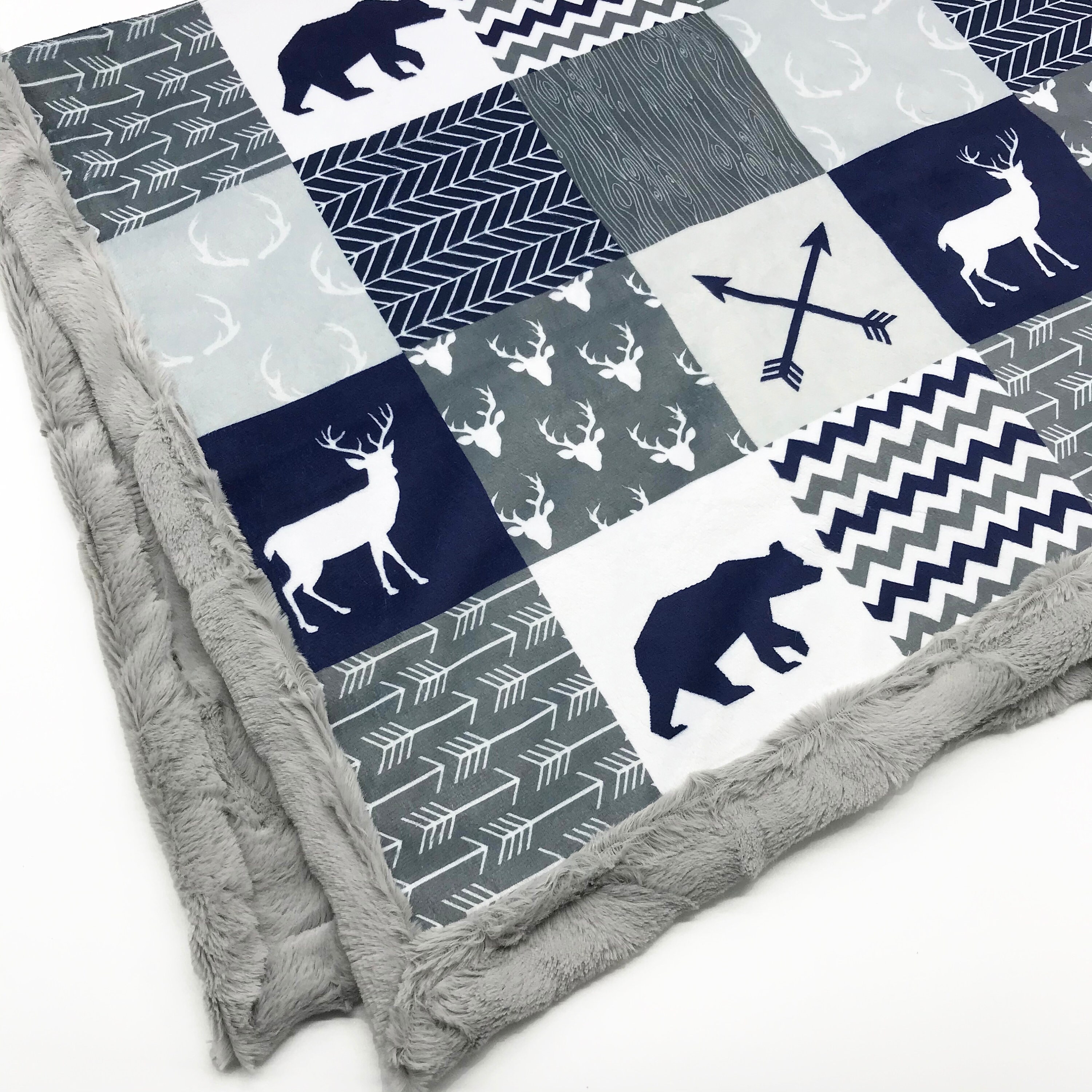 deer minky blanket