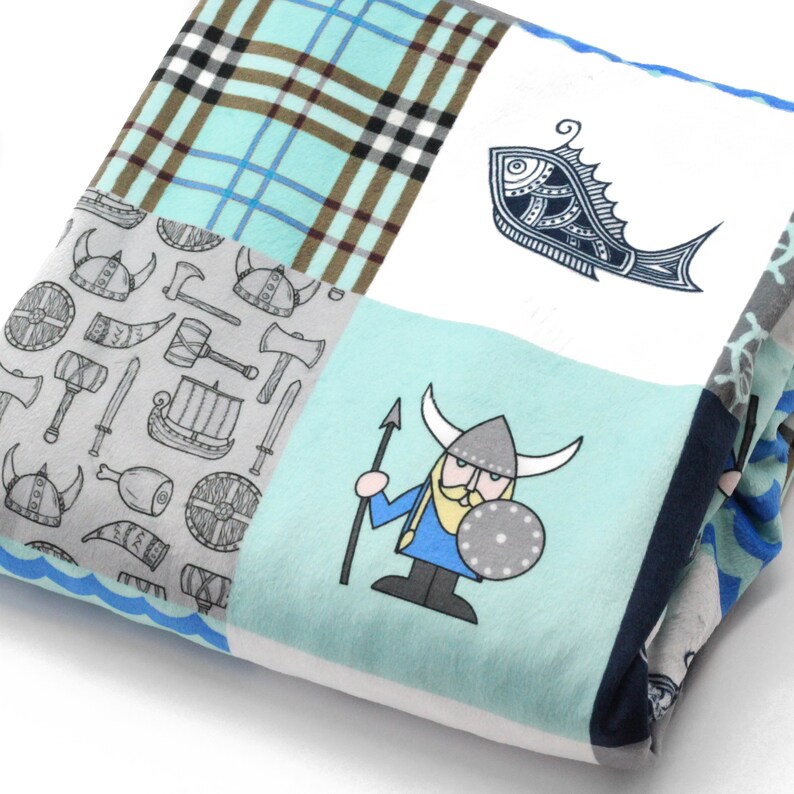 Minky Baby Blanket LITTLE VIKING and/or Etsy