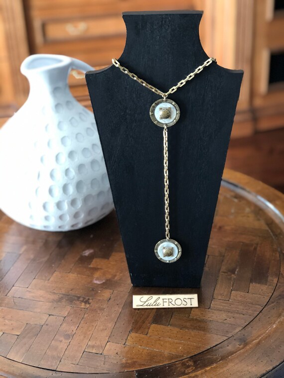 Lulu Frost Vintage Statement Medallion Coin Link Necklace Etsy