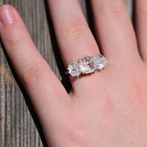 Unique Engagement Ring, Diamond Ring, raw stone ring, Anniversary Ring, Diamond Engagement Ring, natural gemstone, uncut minimalist women