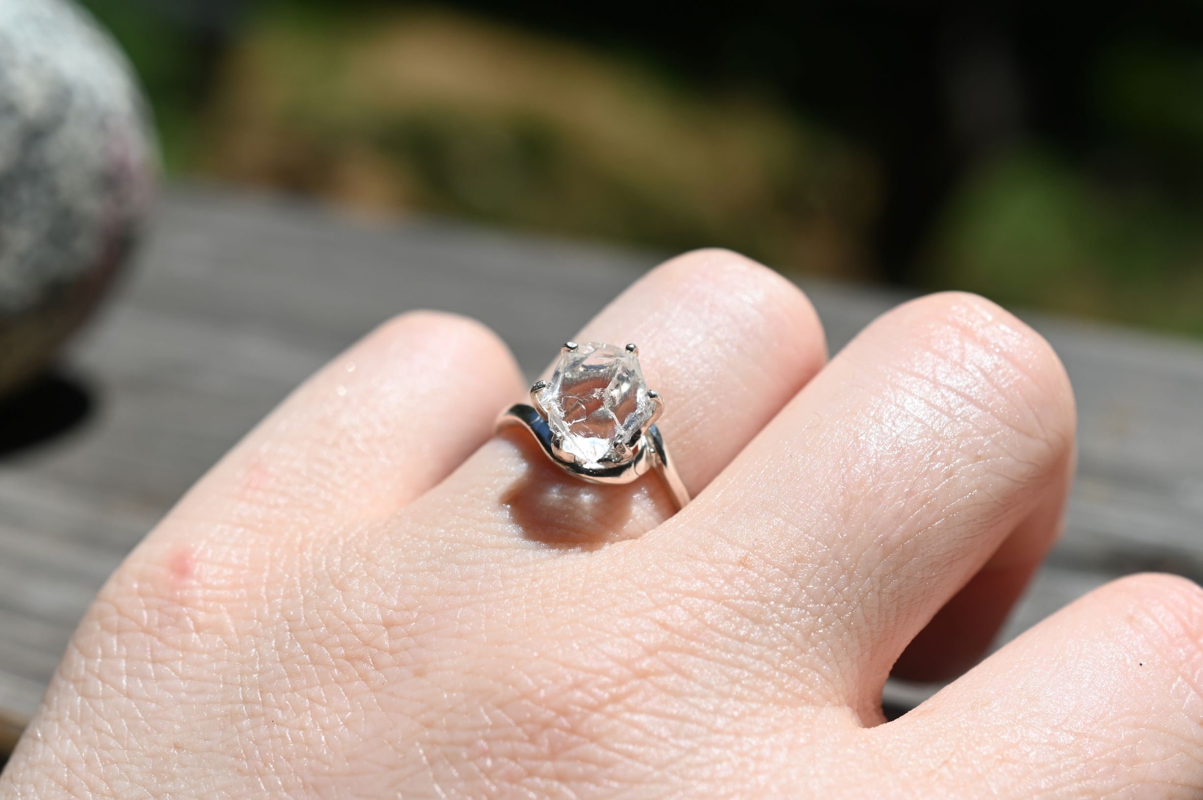 COPY - Natural Diamond Ring, Raw Diamond Ring, Uncut Diamond Ring,  Engagement R… - Jewelry