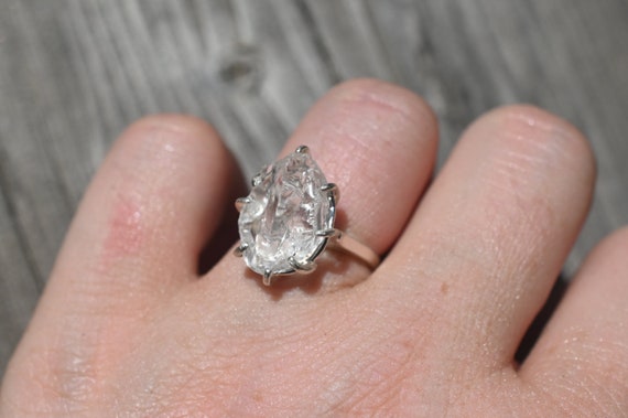2.20ct Natural Black Raw Diamond Uncut Diamond Rough Diamond Silver wedding  ring | eBay