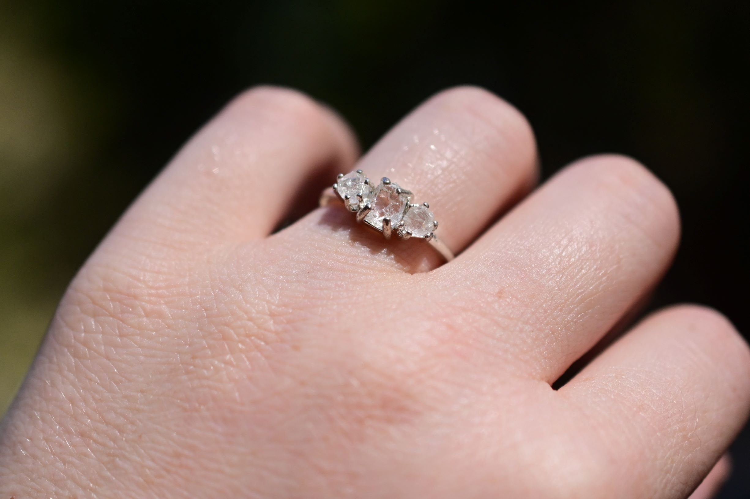 Alternative Engagement Ring Rough Diamond Ring Natural Diamond Etsy