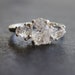 Engagement rings, raw diamond ring, raw stone ring, alternative engagement ring, unique rough diamond ring size 3 4 5 6 7 8 9 10 11 12 13