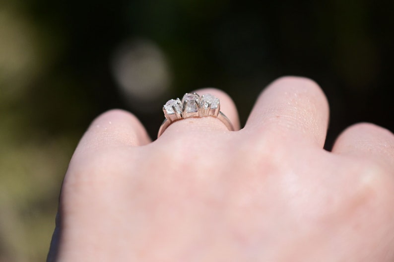 Alternative Engagement Ring Rough Diamond Ring Natural Diamond Etsy