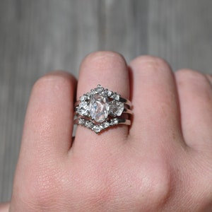 Engagement ring, raw diamond ring, raw stone ring, alternative engagement ring, unique rough diamond size 3 4 5 6 7 8 9 10 11 12 13 gift image 10