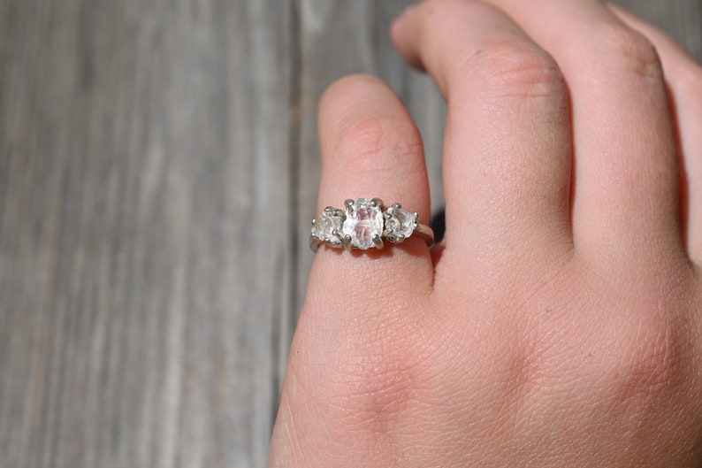 Engagement rings, raw diamond ring, raw stone ring, alternative engagement ring, unique rough diamond ring size 3 4 5 6 7 8 9 10 11 12 13