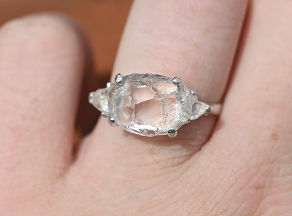 Unique Raw Diamond Engagement Rings