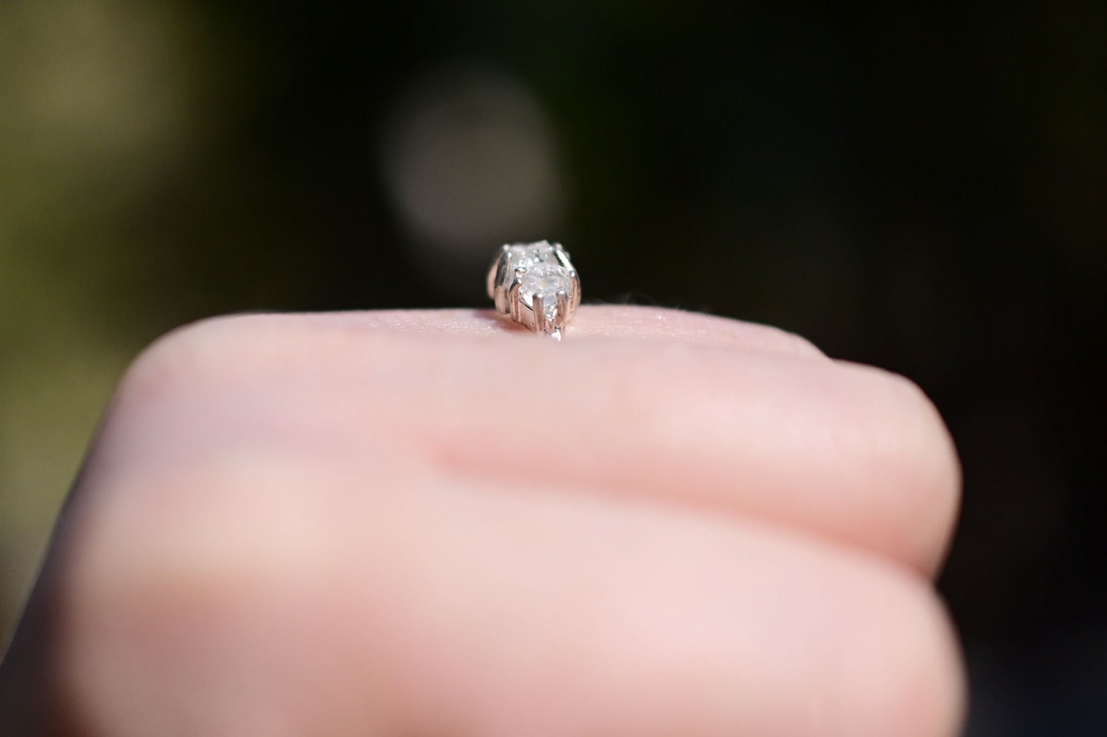 Alternative Engagement Ring Rough Diamond Ring Natural Diamond Etsy
