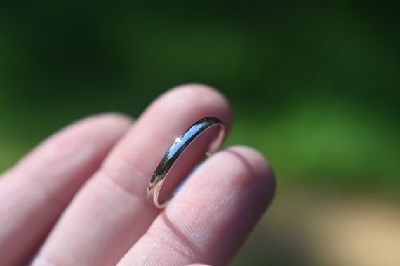 Eastlily Simple Silver Rings For Women 2mm Titanium Steel Rings For