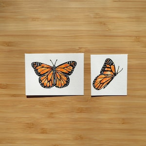 Watercolor - Monarch butterflies