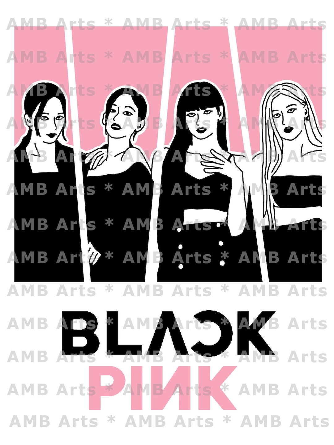Blackpink SVG/PNG Digital Download - K-pop Group Blackpink Jisoo