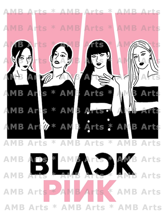 Blackpink SVG/PNG Digital Download - K-pop Group Blackpink Jisoo