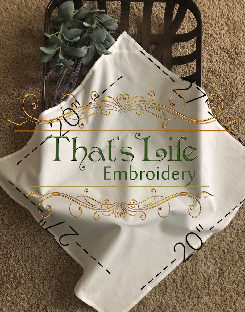 ThatsLifeEmbroidery Flour Sack Towel - Thumbnail 2