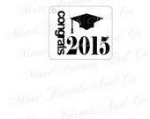 Graduation DIY Tags Congrats 2015 Digital Download Graduation Cap Congrats
