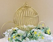 Gold Cinderella Carriage, Fairytale Wedding Centerpiece, Cinderella Medium Cardholder, Shower Gold Pumpkin, Gold Sweet 16,Quinceañera Decor