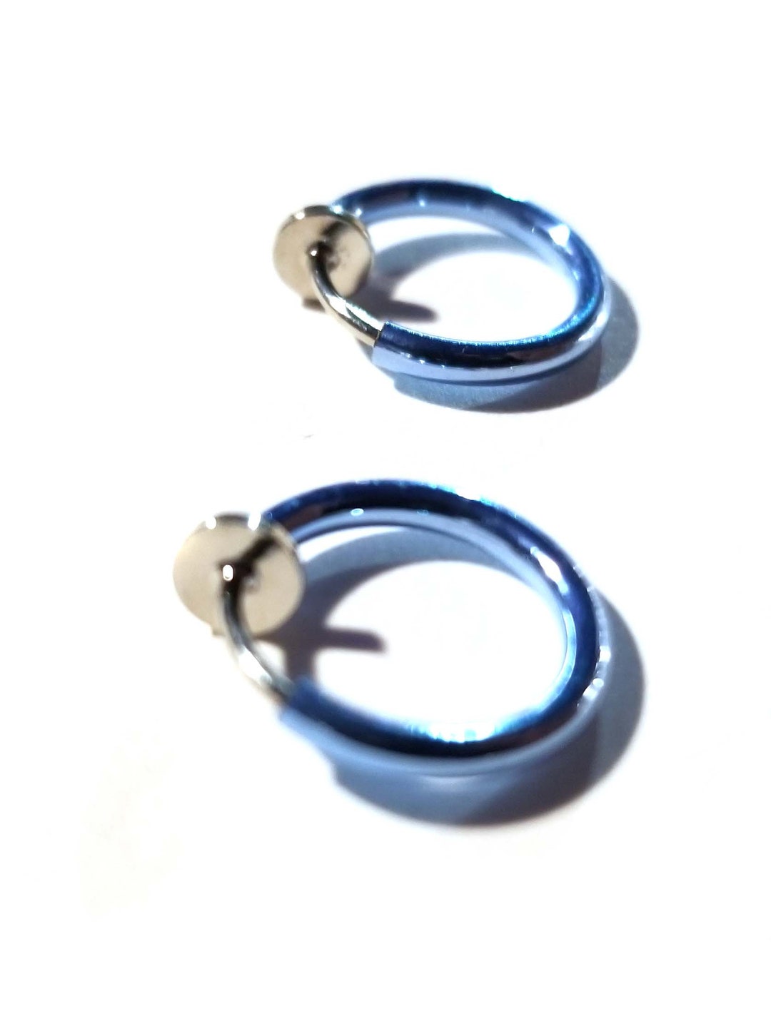 SMALL Clipon Earrings Clip Hoop Earrings Assorted Colors Hypo