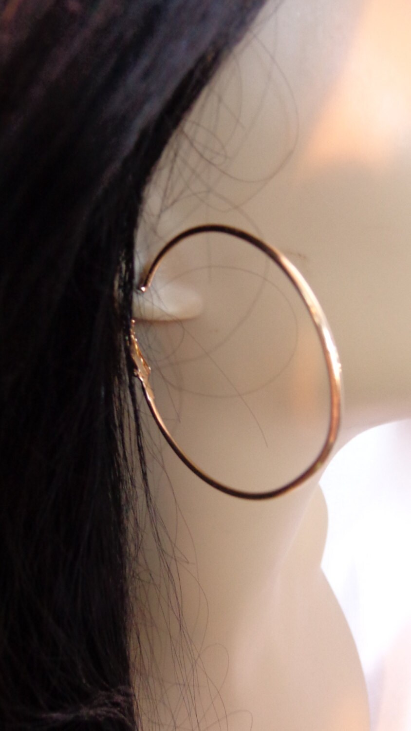 WHOLESALE 10 Pairs Hoop Earrings 2.25 Inch Hoops Gold Tone Etsy