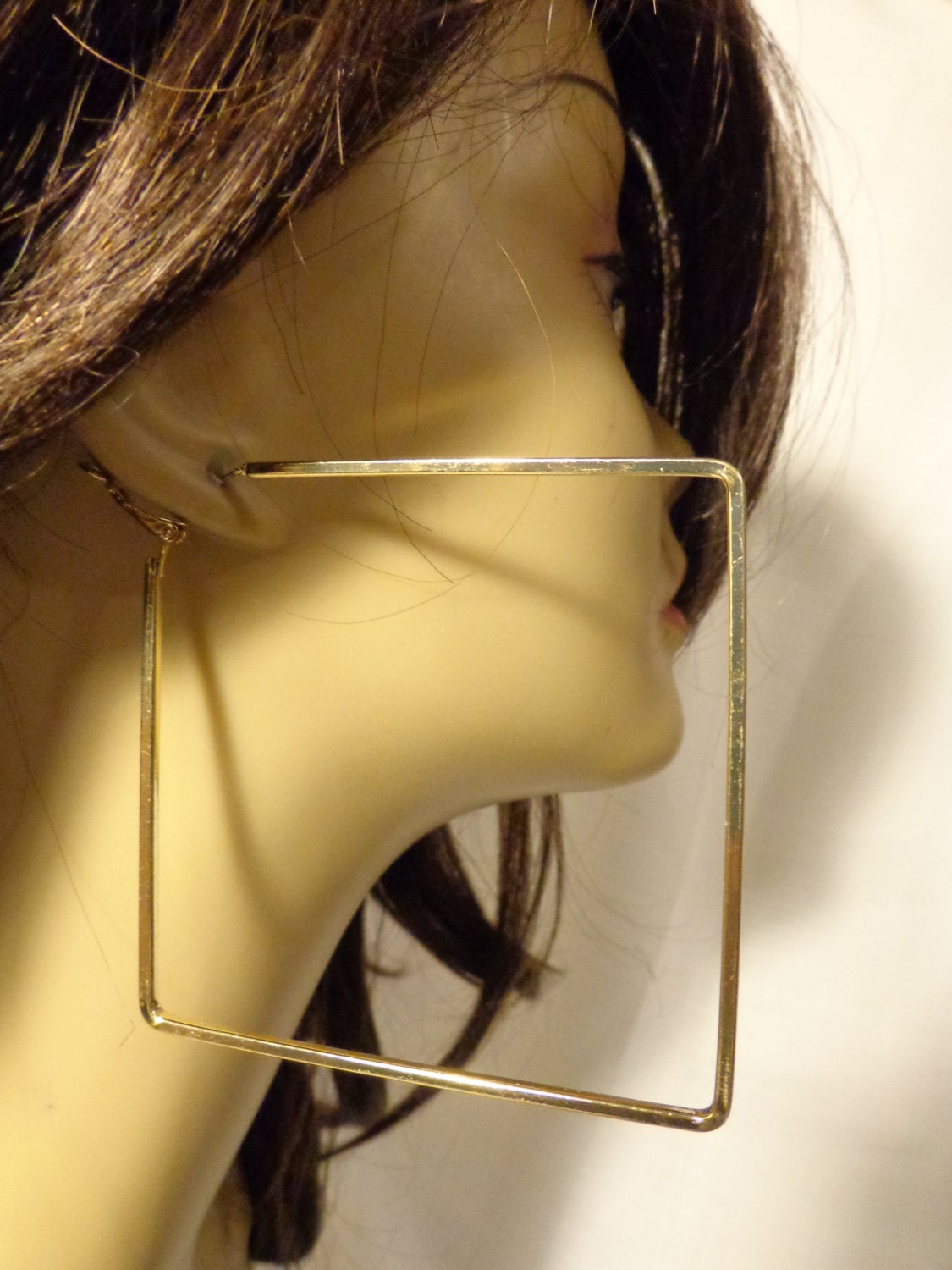 ⚜️[𝟯/$𝟭𝟴]⚜️Big Gold Square Hoop Earrings NEW | Earrings handmade dangle,  Earrings, Circle earrings studs