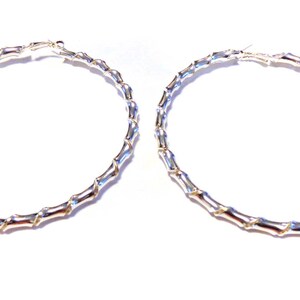 Yomhary 2.5 In Gold 90s Large Bamboo Hoop Earrings For Women - Foto 7