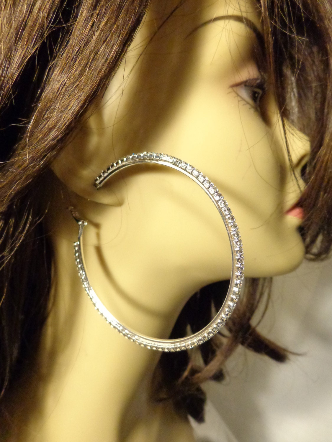 Hoop Earrings- Silver Toned Super Thin for Adding Beads for Jewelry Making  Craft 