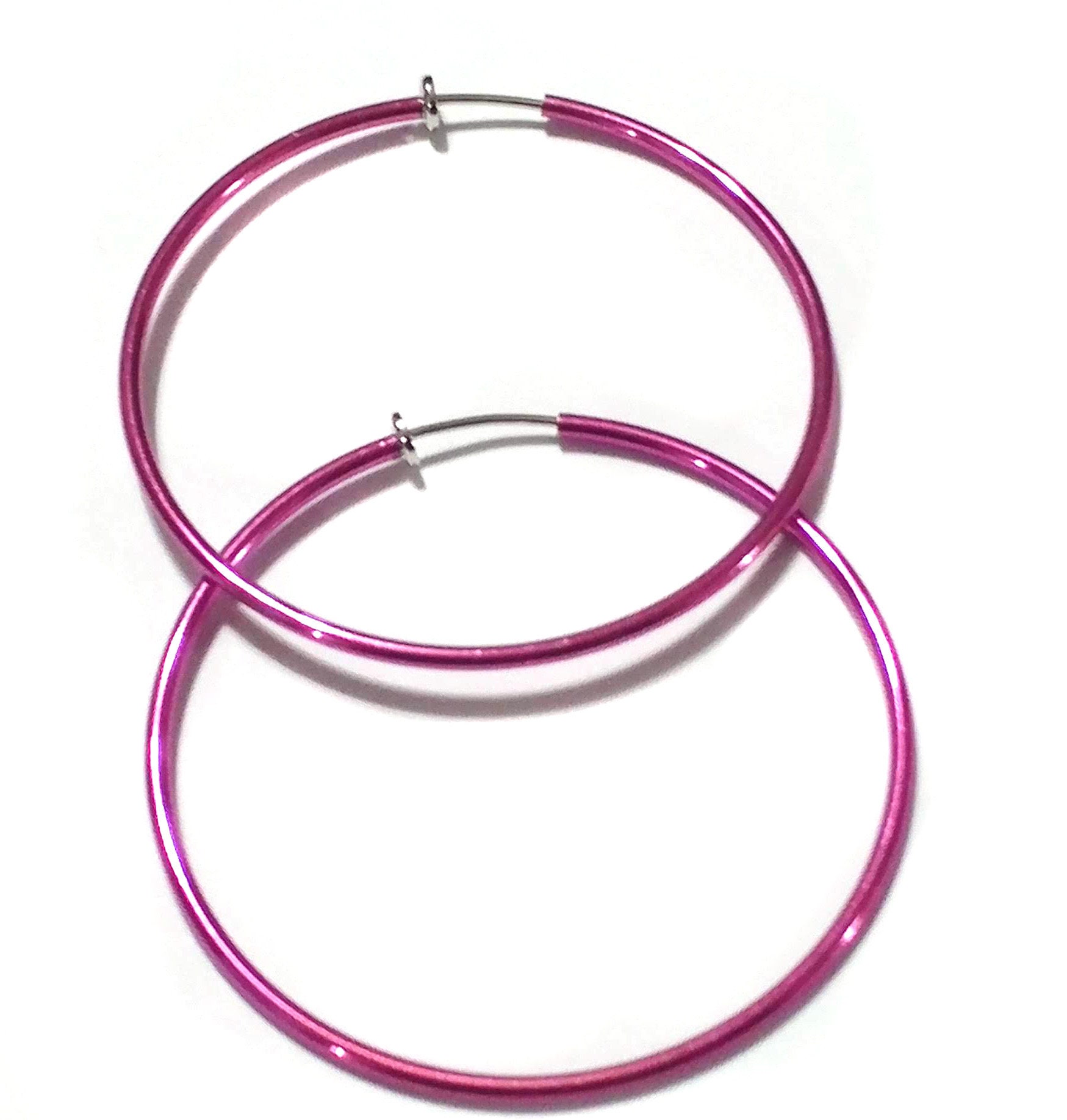 Aggregate more than 204 hot pink hoop earrings