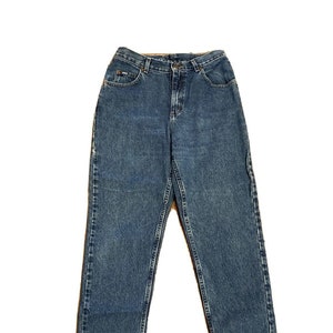 Vintage 90s LEE Women’s High Rise High Waisted Mom Tapered Leg Denim Jeans Size 10M