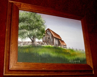Signed Landscape Oil on Canvas Painting